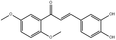 2',5'-dimethoxy-3,4-dihydroxychalcone Structural