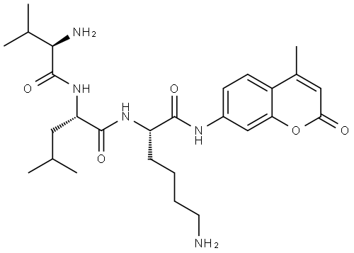 valyl-leucyl-lysyl-7-amino-4-methylcoumarin Structural