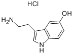 Serotonin hydrochloride  Structural Picture