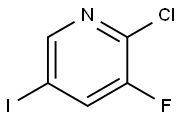 2-CHLORO-3-FLUORO-5-IODOPYRIDINE Structural