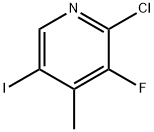 2-Chloro-3-Fluoro-5-Iodo-4-Picoline Structural