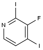 3-Fluoro-2,4-diiodopyridine Structural