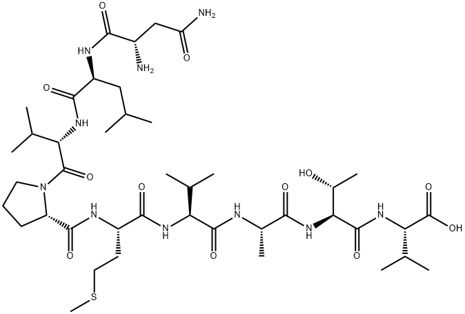 H-ASN-LEU-VAL-PRO-MET-VAL-ALA-THR-VAL-OH Structural