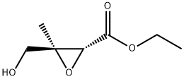 Oxiranecarboxylic acid, 3-(hydroxymethyl)-3-methyl-, ethyl ester, (2R-trans)- Structural
