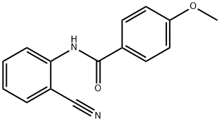 N-(2-cyanophenyl)-4-methoxybenzamide Structural