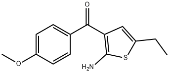 (2-AMINO-5-ETHYL-3-THIENYL)(4-METHOXYPHENYL)METHANONE Structural