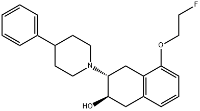 (-)-(2R,3R)-TRANS-2-HYDROXY-3-(4-PHENYLPIPERIDINO)-5-(2-FLUOROETHOXY)-TETRALIN