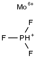 molybdenum, trifluorophosphanium Structural