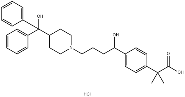 Fexofenadine hydrochloride  Structural