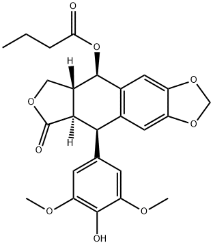 4-O-butanoyl-4'-demethylpodophyllotoxin