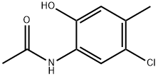 2-ACETAMIDO-4-CHLORO-5-METHYLPHENOL Structural