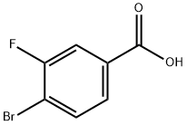 4-Bromo-3-fluorobenzoic acid Structural