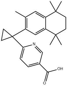 6-[1-(3,5,5,8,8-PENTAMETHYL-5,6,7,8-TETRAHYDRO-NAPHTHALEN-2-YL)-CYCLOPROPYL]-NICOTINIC ACID Structural