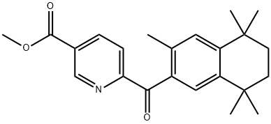 6-(3,5,5,8,8-PENTAMETHYL-5,6,7,8-TETRAHYDRO-NAPHTHALENE-2-CARBONYL)-NICOTINIC ACID METHYL ESTER Structural