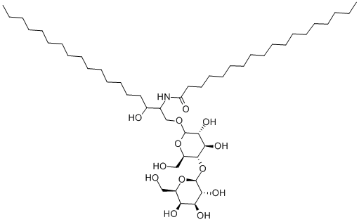 1-O-[BETA-D-LACTOSYL]-N-OCTADECANOYL-DL-DIHYDROSPHINGOSINE Structural Picture