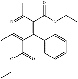 Diethyl 2,6-dimethyl-4-phenyl-3,5-pyridinedicarboxylate Structural