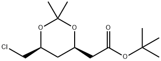 (4R-cis)-6-Chloromethyl-2,2-dimethyl-1,3-dioxane-4-acetic Acid tert-Butyl Ester Structural