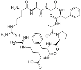 ARG-ALA-GLY-PHE-ALA-PRO-PHE-ARG Structural