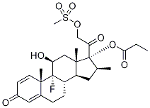 Betamethasone 17-Propionate 21-Mesylate Structural