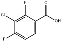 3-Chloro-2,4-difluorobenzoic acid Structural