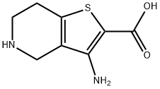 Thieno[3,2-c]pyridine-2-carboxylic acid, 3-amino-4,5,6,7-tetrahydro- (9CI) Structural