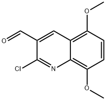 2-CHLORO-5,8-DIMETHOXY-QUINOLINE-3-CARBALDEHYDE Structural