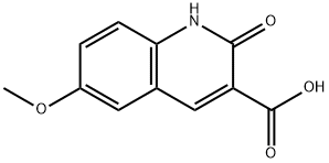 2-HYDROXY-6-METHOXY-QUINOLINE-3-CARBOXYLIC ACID
 Structural