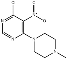 4-CHLORO-6-(4-METHYL-1-PIPERAZINYL)-5-NITROPYRIMIDINE Structural