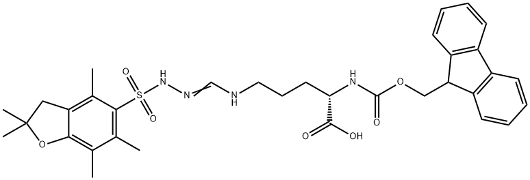 Fmoc-L-Arg(Pbf)-OH Structural