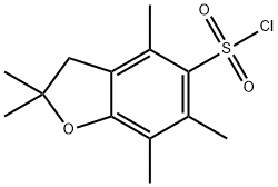 2,2,4,6,7-Pentamethyldihydrobenzofuran-5-sulfonyl chloride Structural