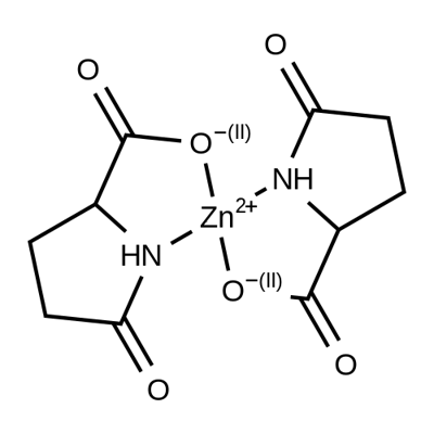 bis(5-oxo-L-prolinato-N1,O2)zinc