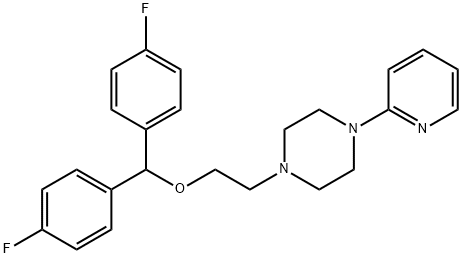 1-[2-[BIS(4-FLUOROPHENYL)METHOXY]ETHYL]-4-(PYRIDINYL)-PIPERAZINE