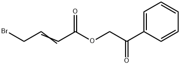 4-Bromocrotonic acid phenacyl ester,4-Bromocrotonic acid benzoylmethyl ester