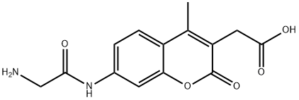 glycyl-7-amino-4-methylcoumarin-3-acetic acid Structural