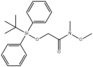 2-((tert-Butyldiphenylsilyl)oxy)-N-methoxy-N-methylacetamide Structural