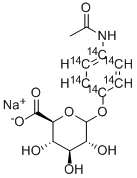 4-ACETAMIDOPHENYL-RING-UL-14C GLUCURONIDE Structural