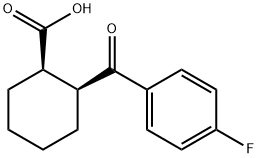 CIS-2-(4-FLUOROBENZOYL)-1-CYCLOHEXANE-CARBOXYLIC ACID, 99 Structural