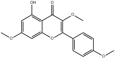 KAEMPFEROL-3,7,4'-TRIMETHYL ETHER Structural