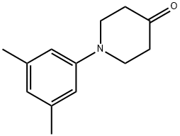 1-(3,5-DIMETHYL-PHENYL)-PIPERIDIN-4-ONE Structural