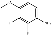 Benzenamine, 2,3-difluoro-4-methoxy- (9CI) Structural