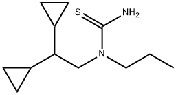Thiourea,  N-(2,2-dicyclopropylethyl)-N-propyl- Structural