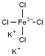 dipotassium tetrachloroferrate(2-) Structural