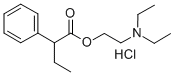 2-(diethylamino)ethyl 2-phenylbutyrate hydrochloride Structural