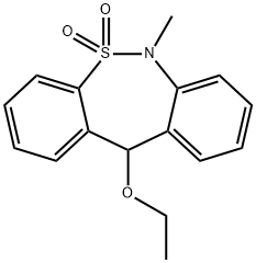 Dibenzo(c,f)(1,2)thiazepine, 6,11-dihydro-11-ethoxy-6-methyl-, 5,5-dio xide