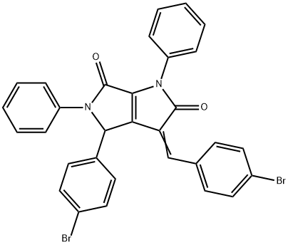 Pyrrolo(3,4-b)pyrrole-2,6(1H,3H)-dione, 4,5-dihydro-4-(4-bromophenyl)- 3-((4-bromophenyl)methylene)-1,5-diphenyl-