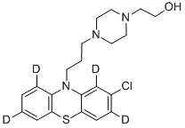 PERPHENAZINE-D4 (PHENOTHIAZINE-1,3,7,9-D4) Structural