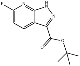 TERT-BUTYL 6-FLUORO-1H-PYRAZOLO[3,4-B]PYRIDINE-3-CARBOXYLATE Structural