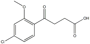 4-(4-CHLORO-2-METHOXYPHENYL)-4-OXOBUTYRIC ACID Structural