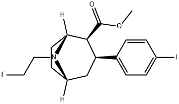 8-AZABICYCLO[3.2.1]OCTANE-2-CARBOXYLIC ACID, 8-(2-FLUOROETHYL)-3-(4-IODOPHENYL)-, METHYL ESTER, (1R, 2S, 3S, 5S)- Structural