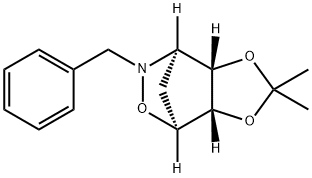 4,7-Methano-4H-1,3-dioxolo[4,5-d][1,2]oxazine, tetrahydro-2,2-dimethyl-6-(phenylmethyl)-, (3aS,4S,7R,7aS)-